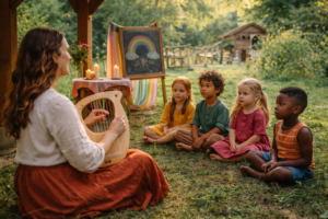 educación preescolar niños con guía educativa aprendizaje consciente naturaleza