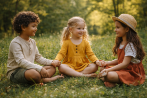 educación preescolar niños interactuando desarrollo social emocional juego